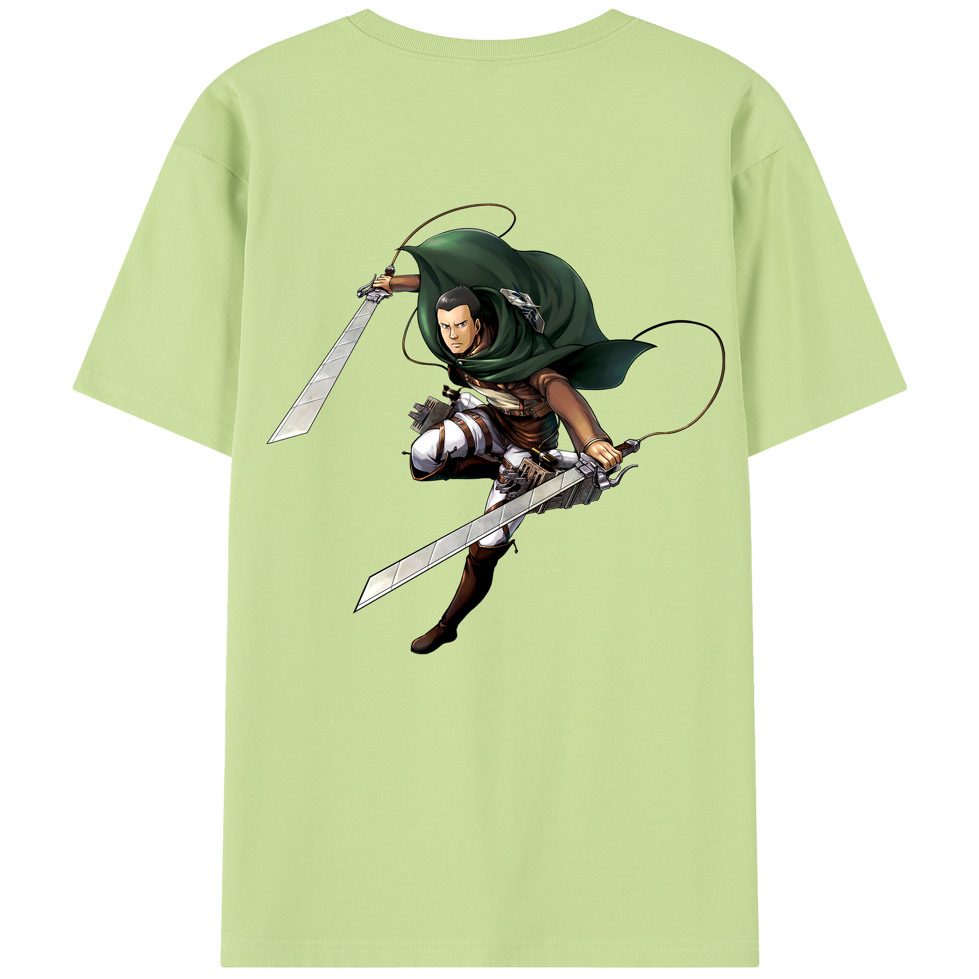 （画像用） 進撃の巨人 Attack on Titan 綿100％半袖Tシャツ（背面プリント）